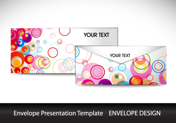 free vector Color envelope template vector